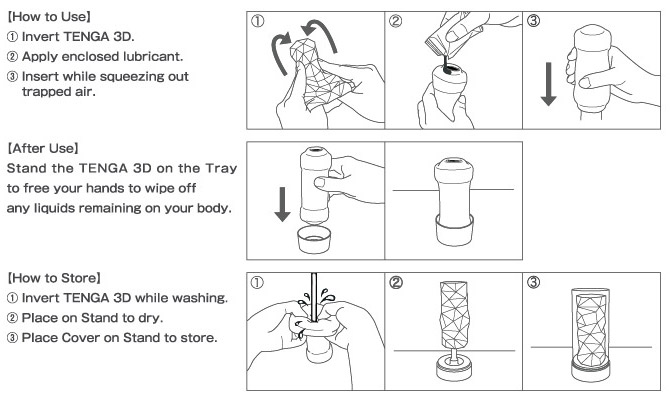 TENGA 3D How to use